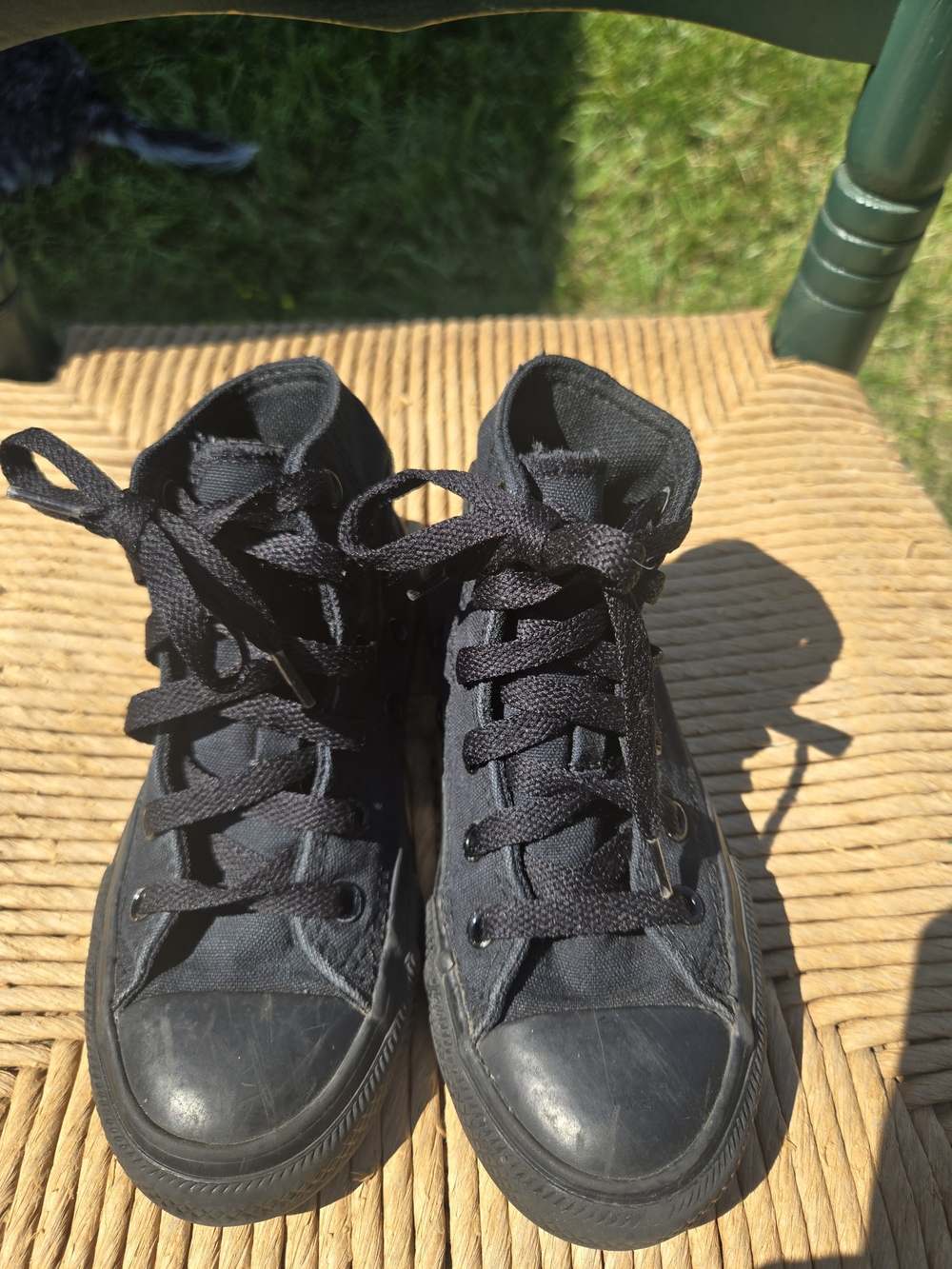 Converse Kids Black High-Top Canvas Sneakers